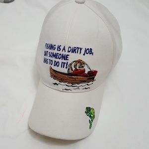 Santo  Cap Embroidered Blue White FISHERMAN Hat